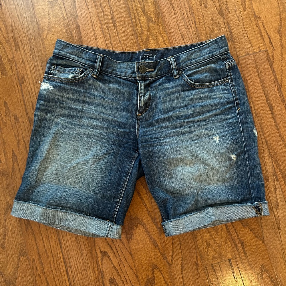 LOFT Blue Denim Shorts